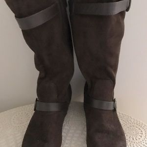 Kors Michael Kors Girls Faux Suede Fashion Boots Size 3